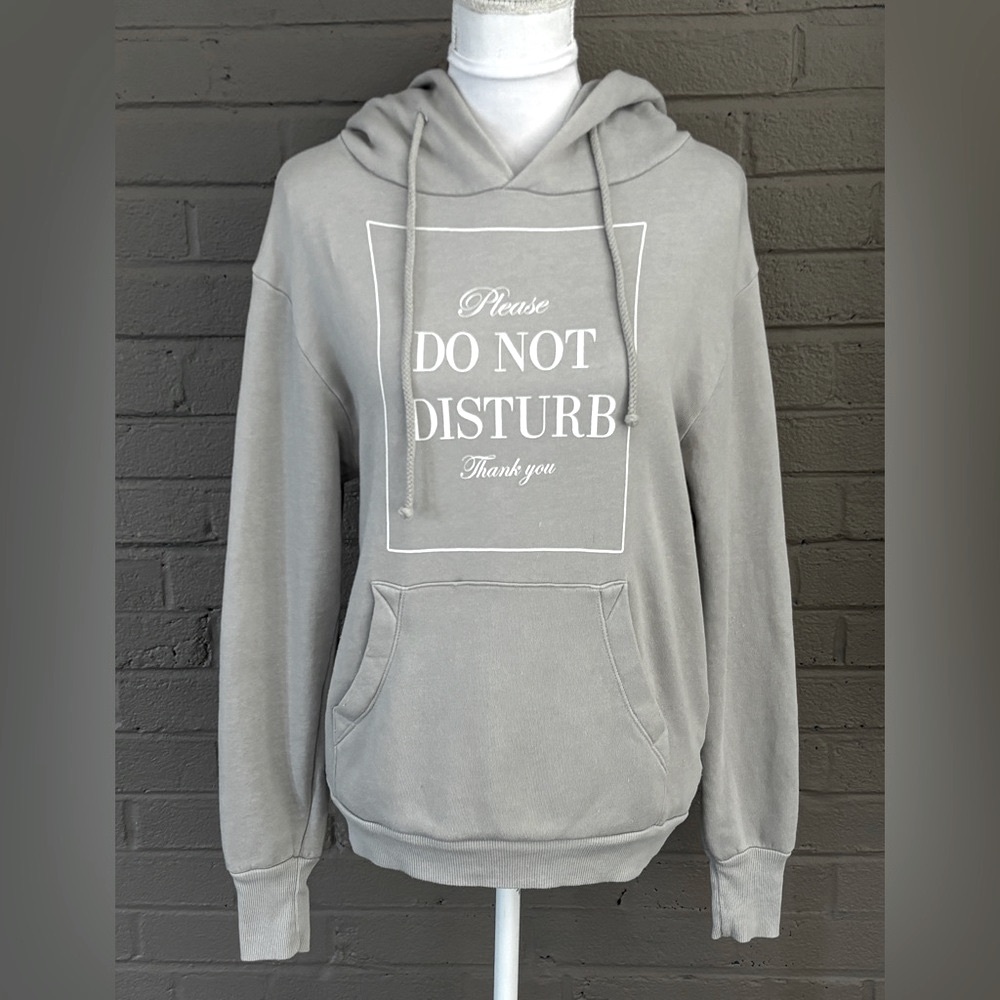 WildFox Do Not Disturb Hoodie Sweatshirt XS